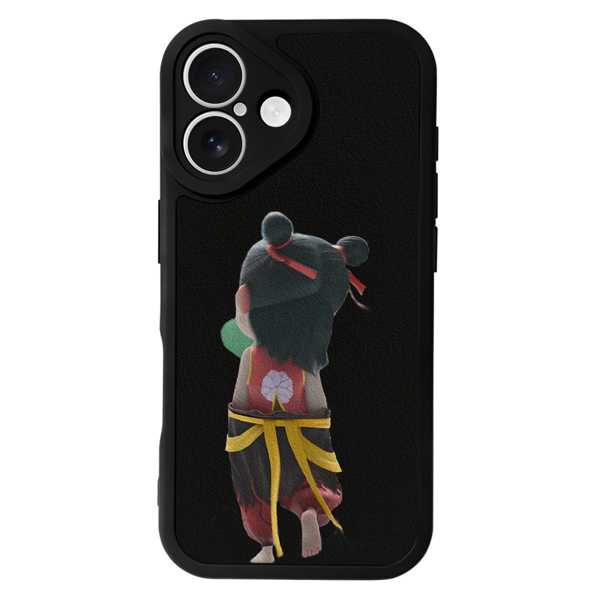 （画像用） Ne Zha 2 ナタ 魔童の大暴れ 【iPhone 16シリーズ対応】シリコンスマホケース（レザー調） 材質：シリコン